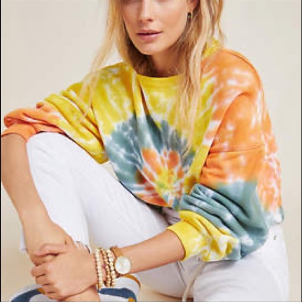 NWT YFB Terry Cloth Tie Dye Pullover Sz Large